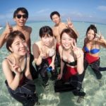 海で会ったらみんな友達だー(｡･ ω